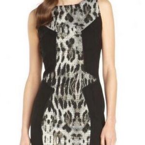 Roberto Cavalli Bodycon Dress Black Animal Print Size US 8 IT 44